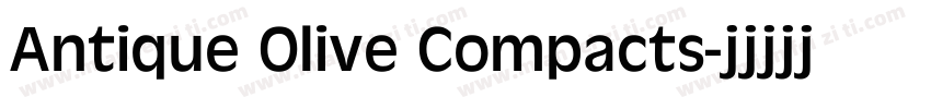 Antique Olive Compacts字体转换